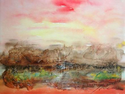 Abstract Color oil painting